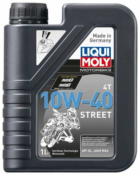 HC-синтетическое моторное масло LIQUI MOLY Motorbike 4T 10W-40 Street