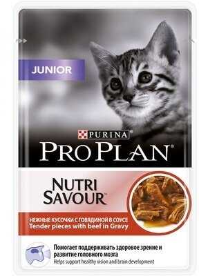 Корм Pro Plan Nutri Savour с говядиной (кусочки в соусе) фотография 17