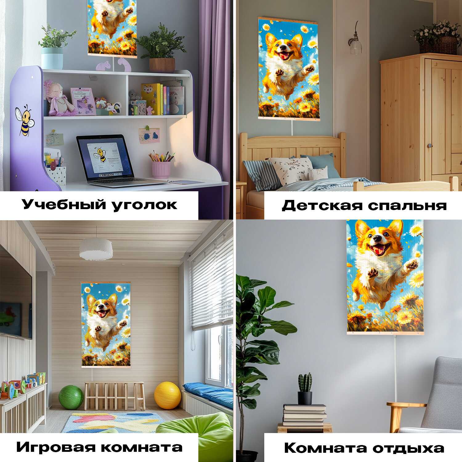 Обогреватель электрический инфракрасный настенный Totmart Картина интерьерная Котенок фотография 5