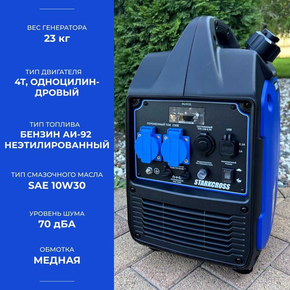 Генератор Бензиновый Инверторный STARKCROSS SI3100C фотография 1