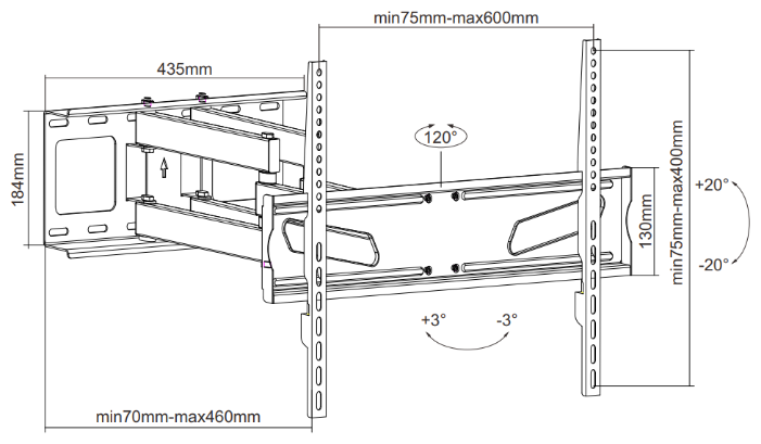 Кронштейн для телевизора ITECHmount PTRB63 фотография 1