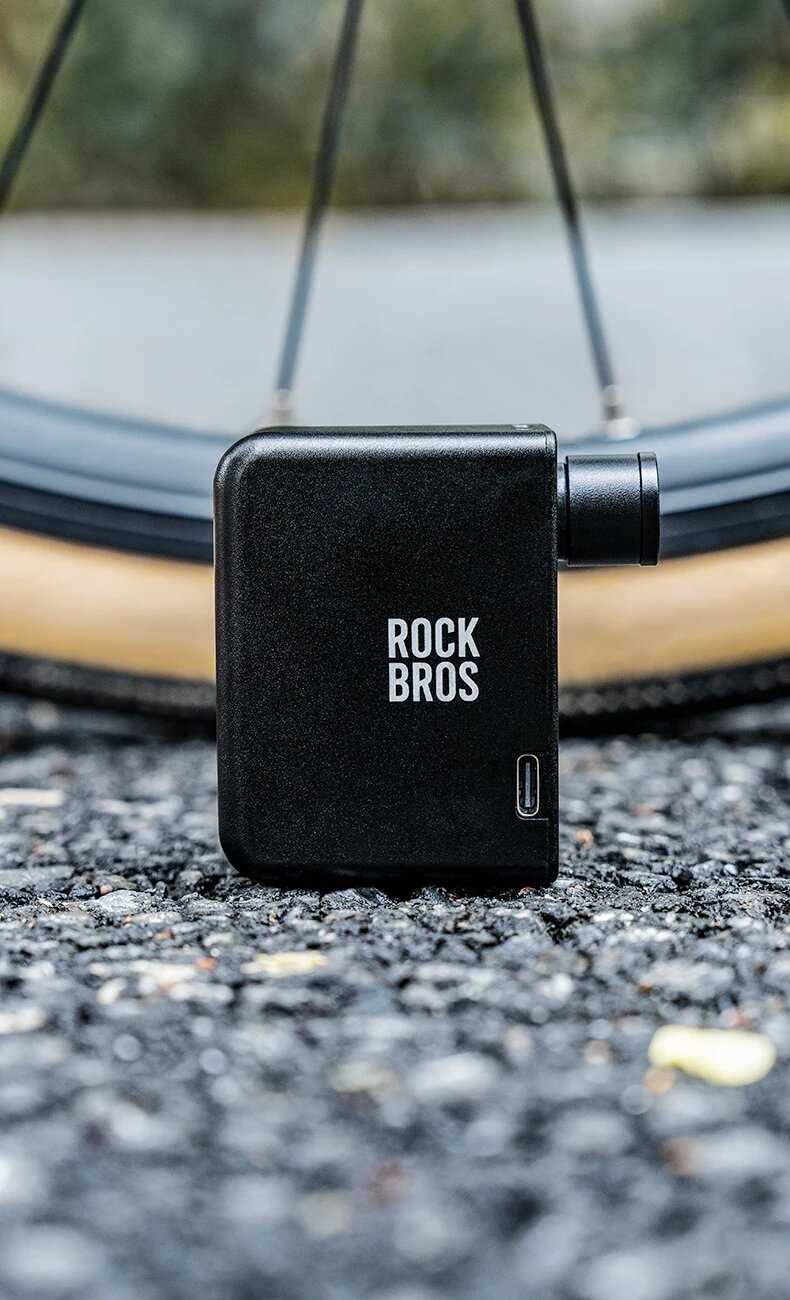Насос велосипедный ROCKBROS компактный портативный фотография 9