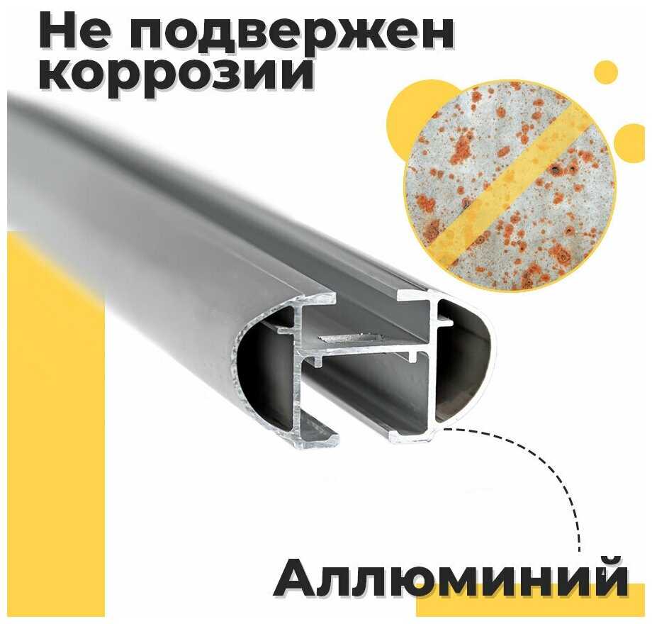 Багажник на крышу Тагаз Элантра ИКС Д 2008-2011 седан/ Tagaz Elantra XD 2008-2011 седан с аэро попереченами - комплект дуг и креплений фотография 2