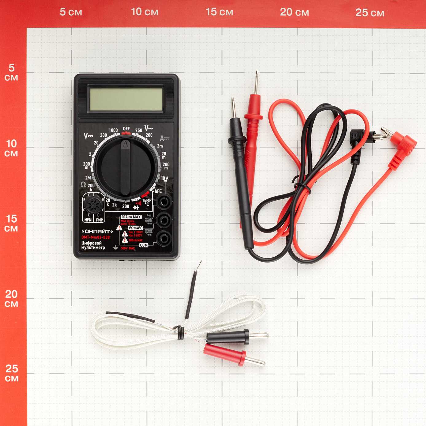 Мультиметр онлайт OMT-Mm02-838 (838) фотография 1