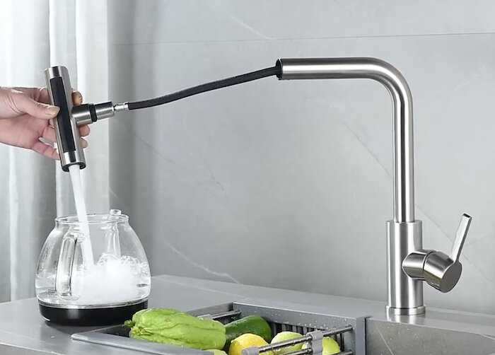Кухонный смеситель Zorg Steel Hammer SH 093 (SH 093 CR) фотография 4