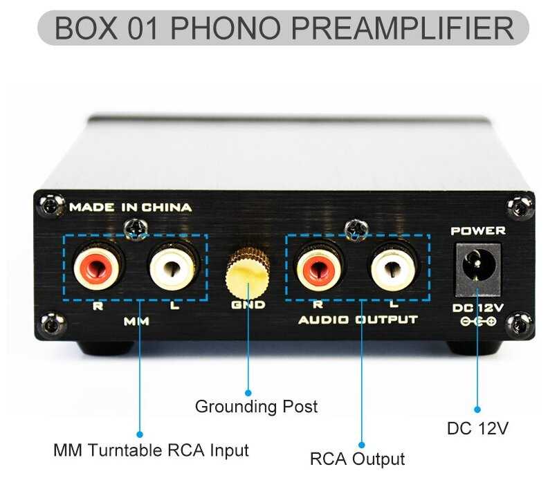 Фонокорректор (предусилитель) FX-AUDIO BOX 01 фотография 3