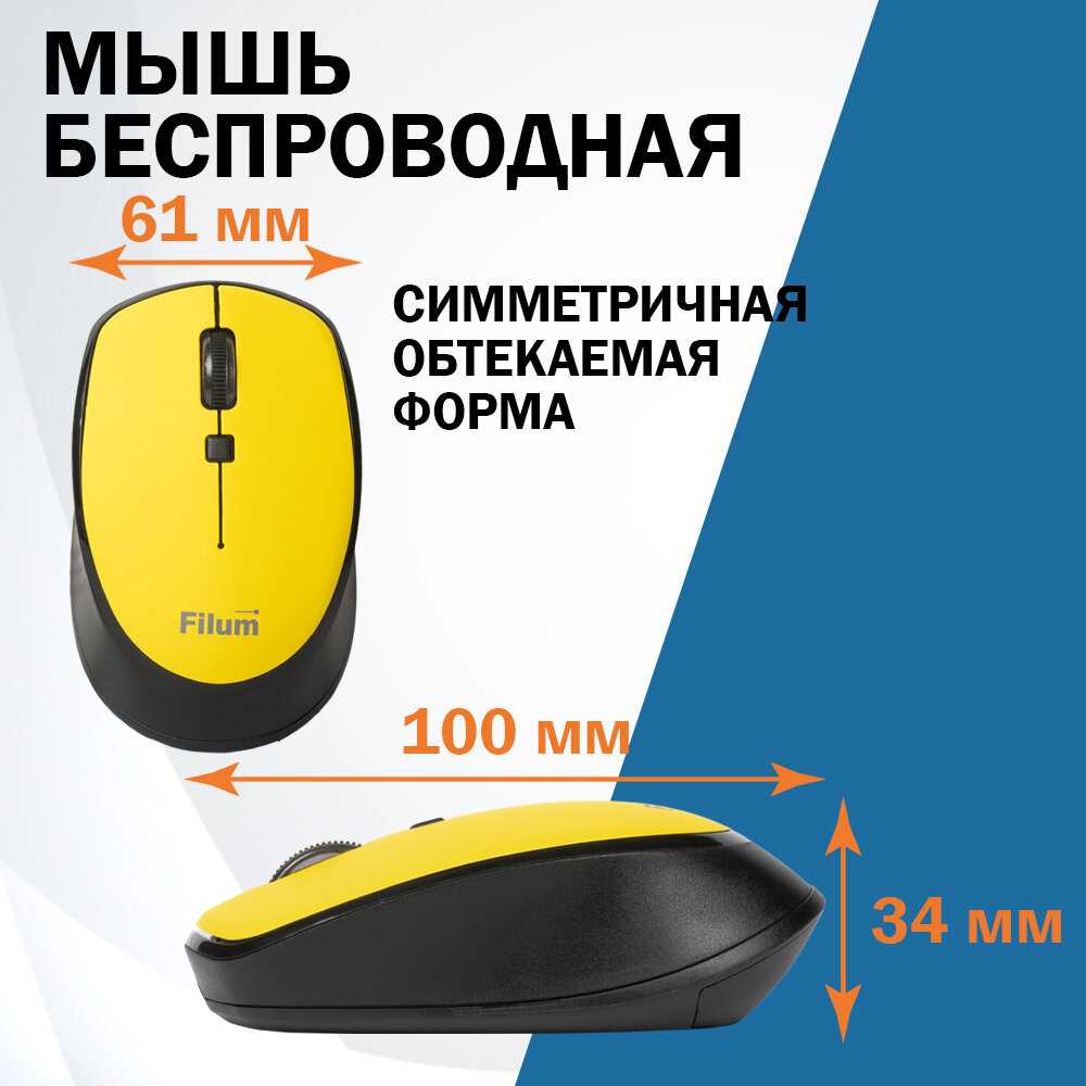 Мышь Wireless Filum FL-MW10 (FL-MW10-GY) фотография 34