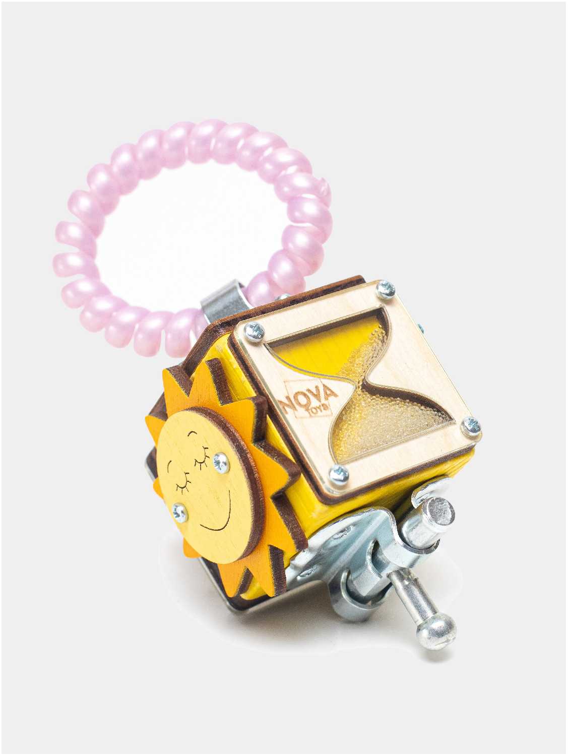 Бизикубик Мини NOVA Toys/ Детские игрушки / Развивающие игрушки / Деревянные игрушки / Для малышей / Дорожный Бизиборд фотография 3