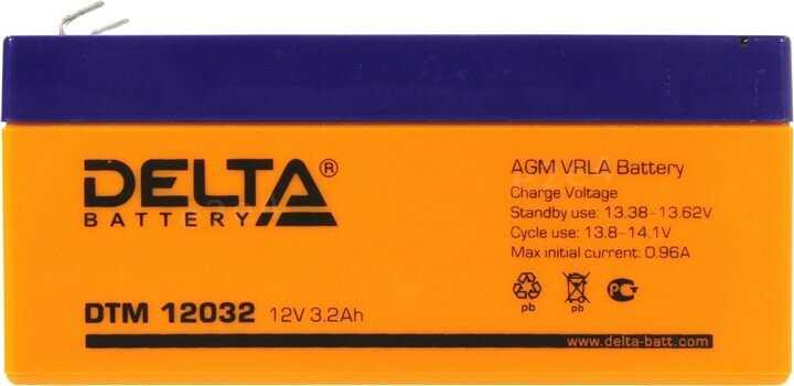 Аккумуляторная батарея DELTA Battery DTM 12032 (12В) фотография 9