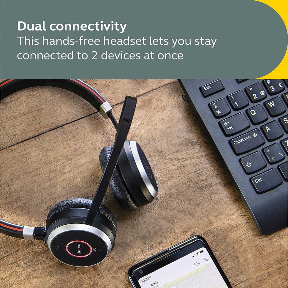 Беспроводные наушники Jabra Evolve 65 SE MS Stereo Link (6599-833-309) фотография 14