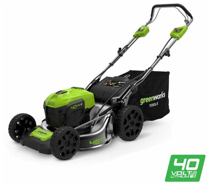 Аккумуляторная газонокосилка Greenworks GD40LM46SP (2506807) фотография 12