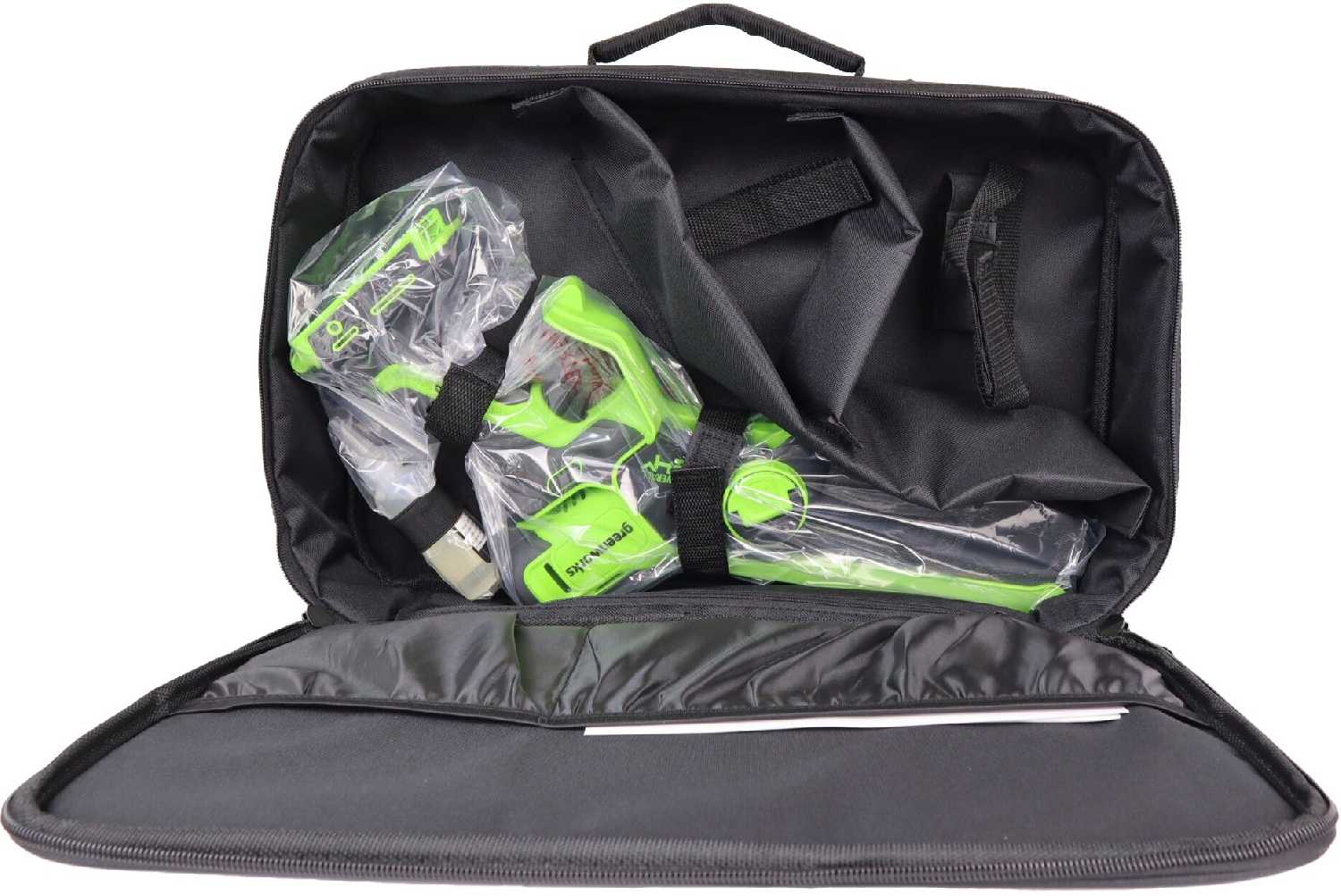 Цепная мини-пила Greenworks GD24CSMNX 24V, длина шины 15 см фотография 11