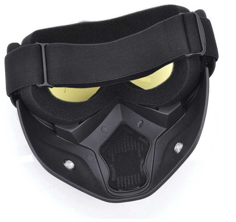 Маска на все лицо для мотоциклистов и велосипедистов. Ртуть. фотография 1