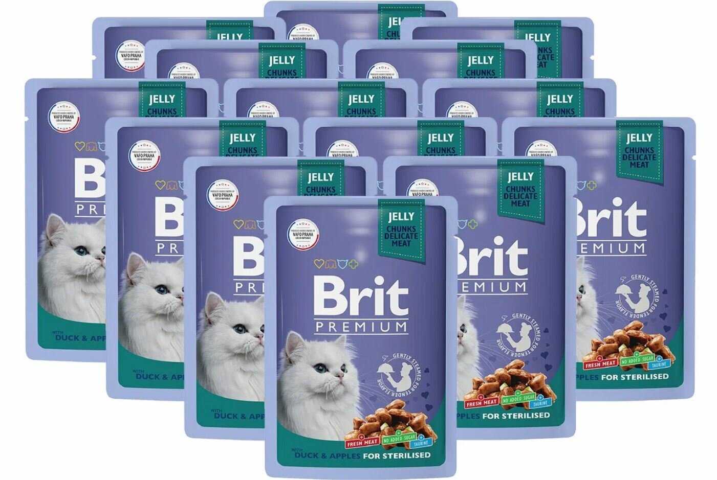 Корм для кошек Brit Premium Duck & Apple for sterilised фотография 11