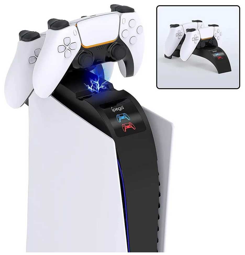 Зарядная станция iPEGA Зарядная станция для 2-х контроллеров DualSense PS5 (PG-P5016) фотография 6
