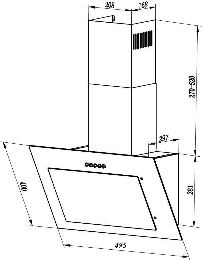 Кухонная вытяжка LEX Mika G 500 IV Light фотография 3