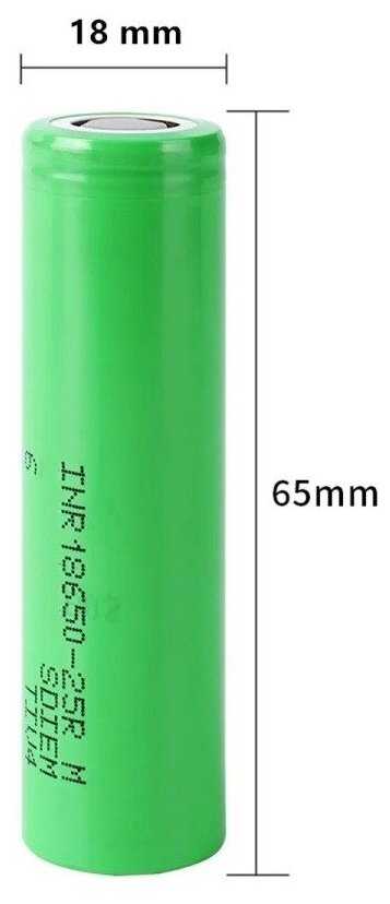 LiitoKala / Аккумулятор 18650 высокотоковый 2500mAh LiitoKala INR 25RM / Li-ion / батарея 18650 / АКБ фотография 1