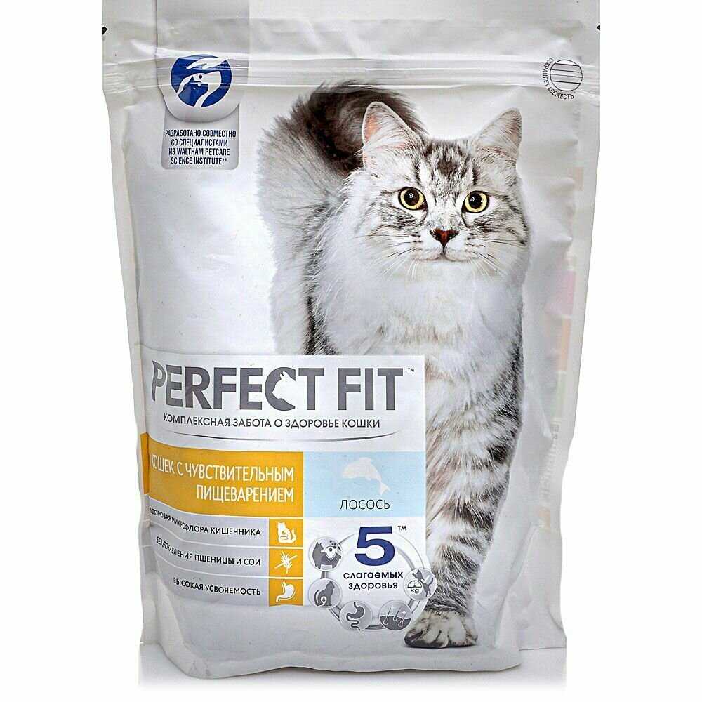 Корм для кошек Perfect Fit (при чувствительном пищеварении, с лососем) фотография 17