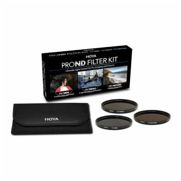 Комплект фильтров Hoya PRO ND Filter Kit (8/64/1000) 67 mm фотография 3