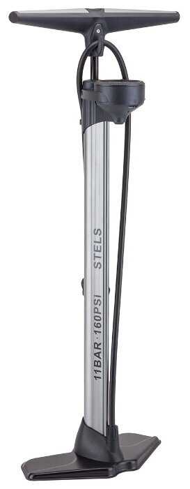 Ручной велонасос STELS P32B-10, алюминий