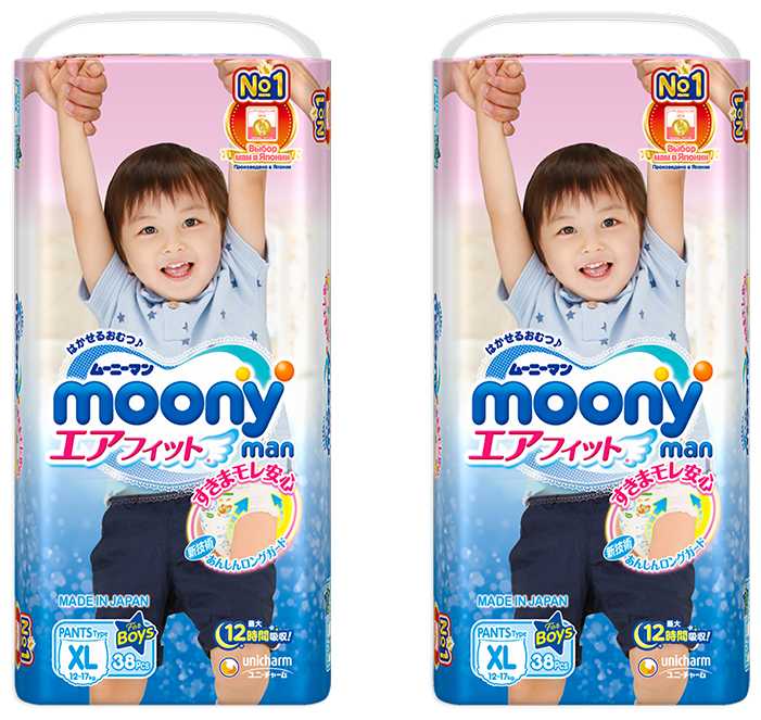 Moony трусики Man для мальчиков XL (12-17 кг) фотография 11