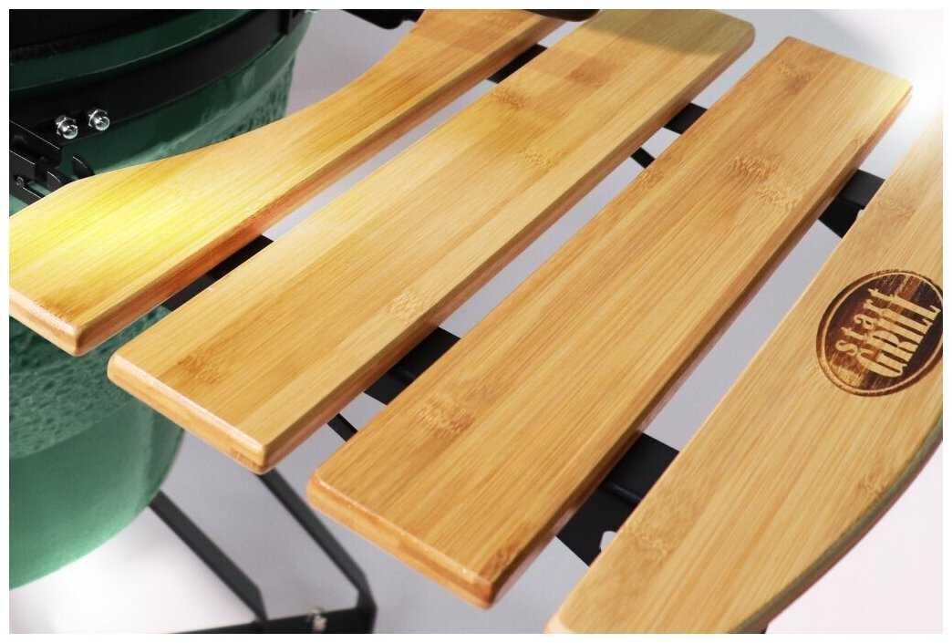 Керамический гриль-барбекю Start Grill PRO 22 дюйма/56см (зеленый) фотография 3