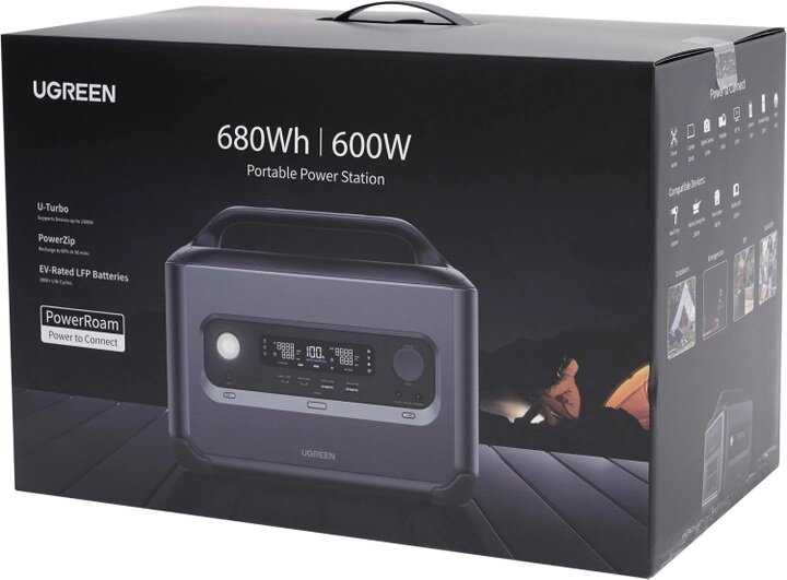 Электростанция портативная UGREEN PowerRoam Portable Power Station 1024Wh/1200W (15054) фотография 13