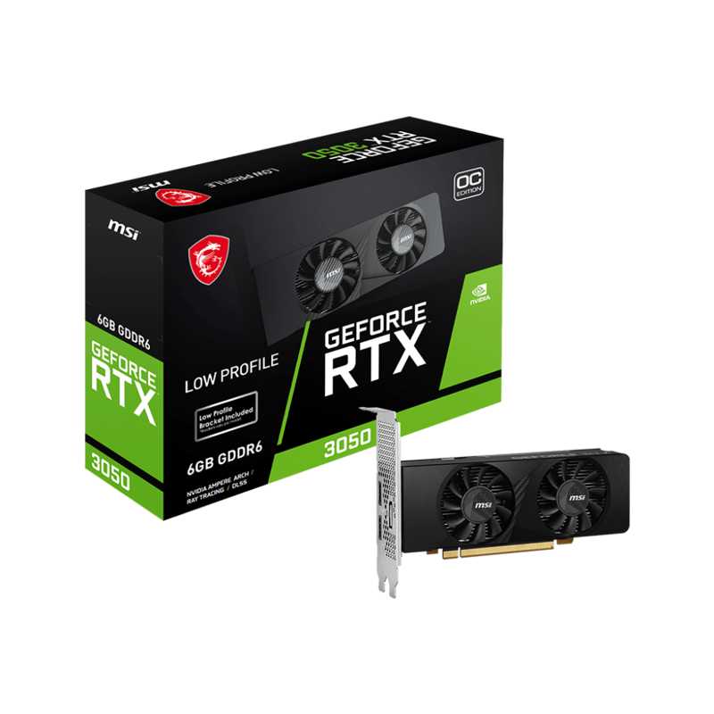 Видеокарта RTX 3050 6G OC low profile фотография 3