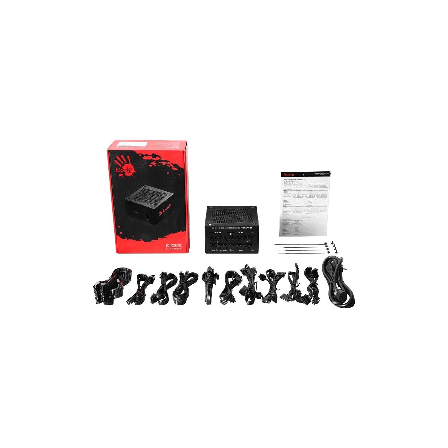 Блок питания BLOODY BD-PS1000G (bd-ps1000g-m) фотография 15