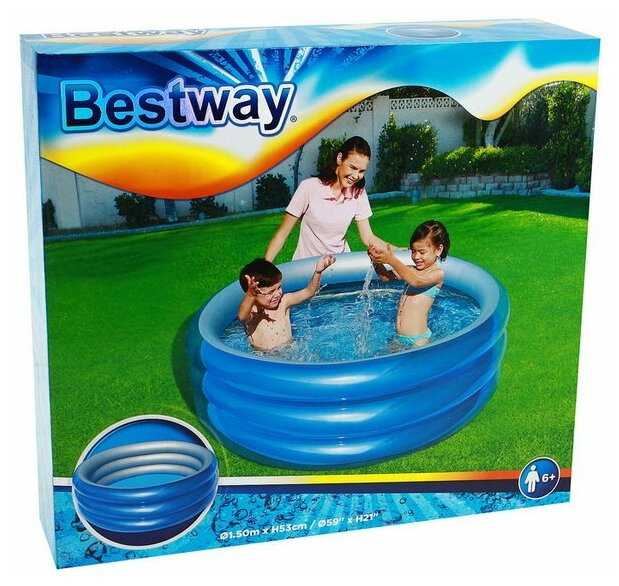 Бассейн Bestway Big Metallic 3-Ring (51041) фотография 15