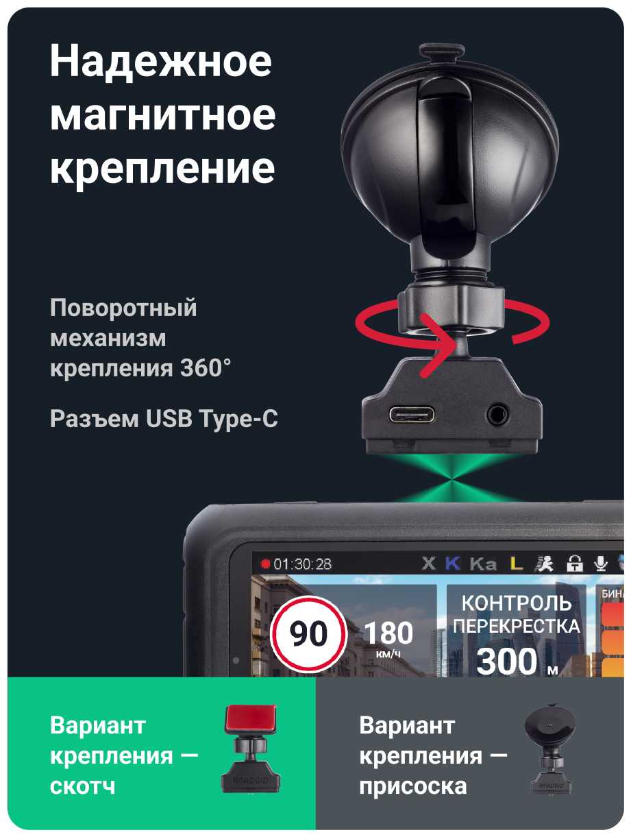 Видеорегистратор с радар-детектором Roadgid Premier 3 Carbon 2CH, GPS, ГЛОНАСС фотография 15