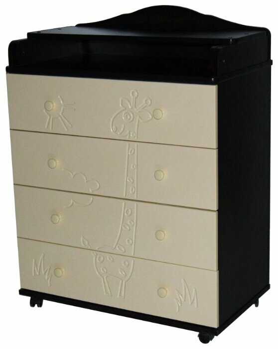 Пеленальный комод Антел Ульяна 9 Жираф