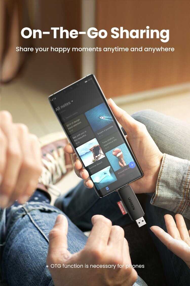 Кардридер UGREEN Кардридер многофункциональный UGREEN CM304 (80191) фотография 5