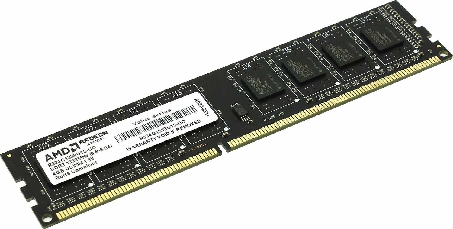 Оперативная память AMD Value (R334G1339U1S-UO) фотография 1