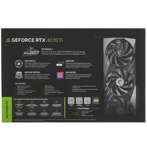 Видеокарта NVIDIA GeForce RTX 4070 Ti (RTX 4070 Ti GAMING X SLIM 12G) фотография 4