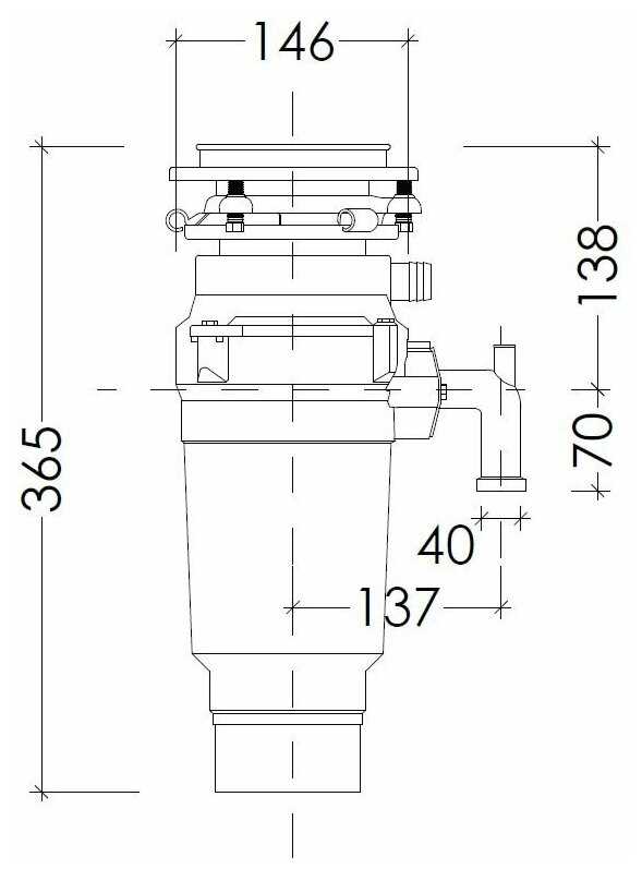 Бытовой измельчитель WASTE FIGHTER F-52 Premium Compact фотография 20