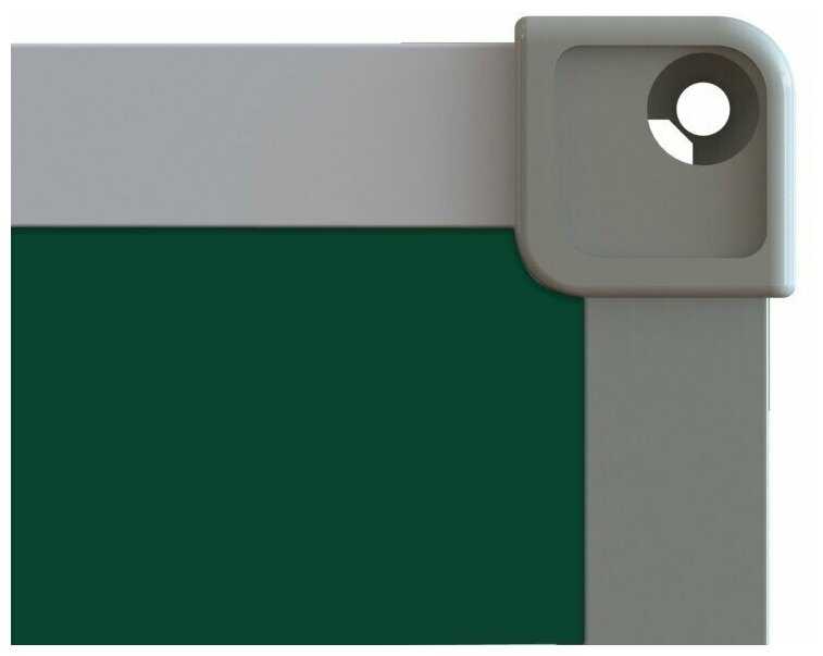 Доска магнитно-меловая BoardSYS, зеленая, с полочкой фотография 1