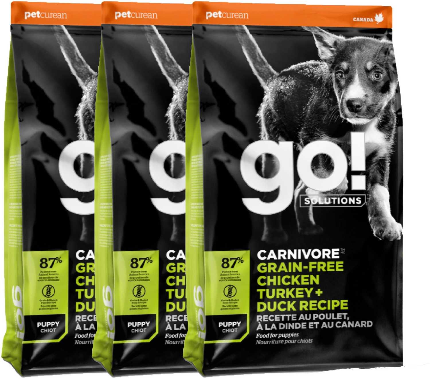 Корм для щенков GO! Carnivore (курица, индейка, утка) фотография 9
