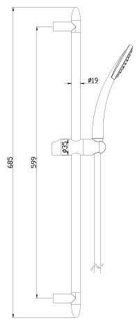 Душевой гарнитур Lemark LM8067C, хром фотография 1