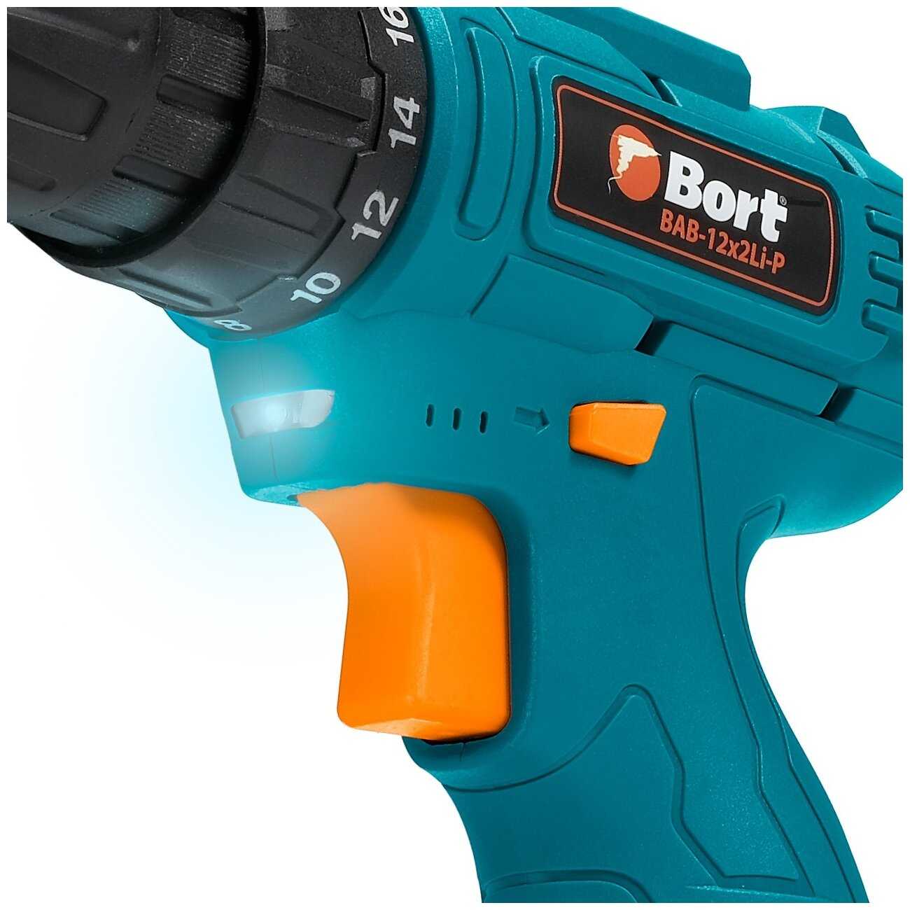 Аккумуляторная дрель-шуруповерт Bort BAB-12X2LI-P (1X1,5 AH) 93414011 фотография 4