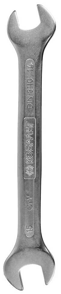 Ключ рожковый КОБАЛЬТ 248-092, 15 мм х 14 мм