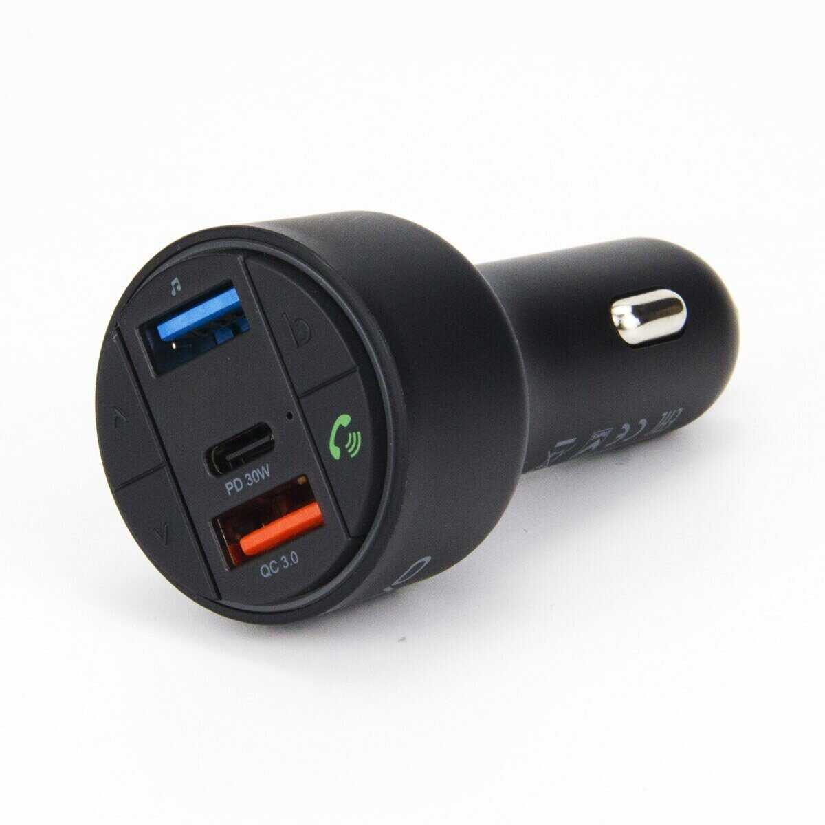 Авто FM трансмиттер MIVO MF-08 Bluetooth QC3.0 SIRI фотография 3