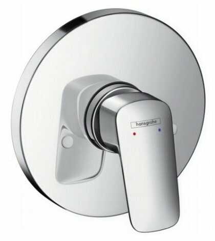 Смеситель для ванны hansgrohe Logis 71666000 (71606000 + 13620180/01800180), рычажный