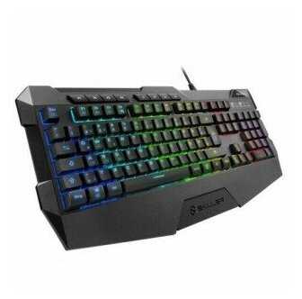 Sharkoon Skiller SGK4 Игровая клавиатура (резиновые колпачки, RGB подсветка, USB) фотография 3