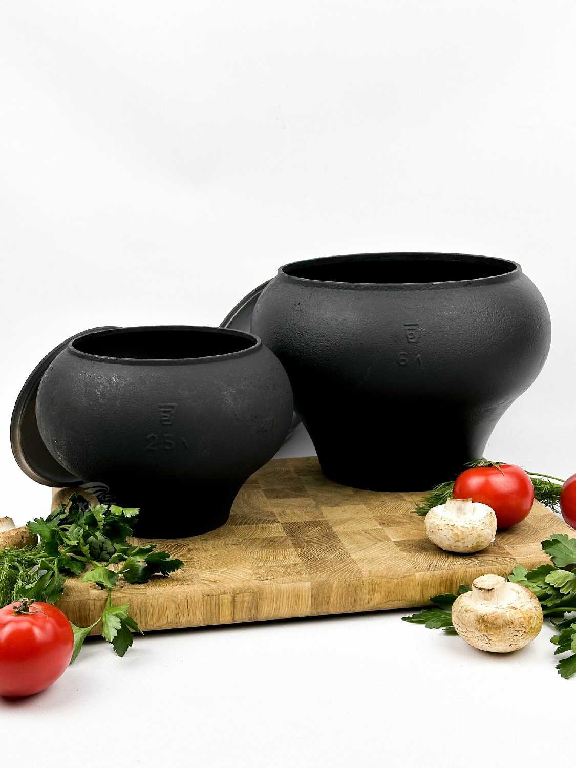 Комплект чугунных горшков Комплект чугунных горшков (2.5 л и 4 л) фотография 16