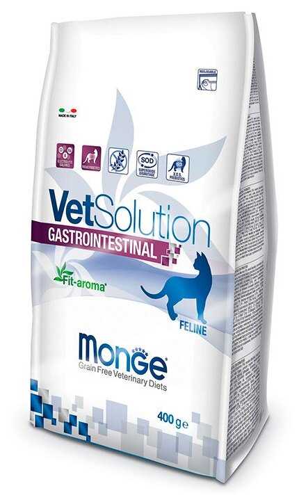 Корм для кошек Monge VetSolution (при проблемах с ЖКТ, беззерновой) фотография 4