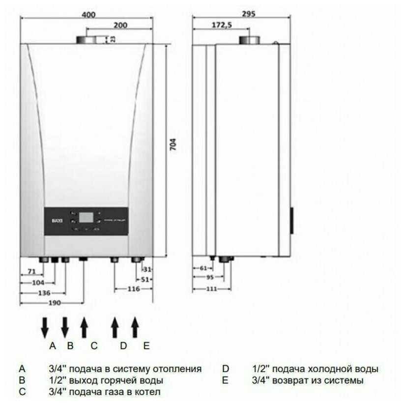 Газовый котел Baxi ECO Nova 31 кВт (1.31F) фотография 19