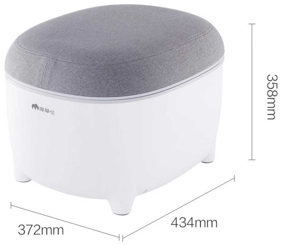 Расслабляющий массажер напольный для ног Xiaomi Momoda Small Stool Foot Massager SX380 с текстильной обивкой фотография 2