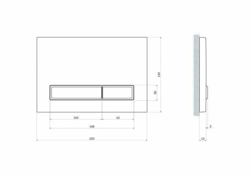 Кнопка смыва Cersanit Blick (64115) фотография 2