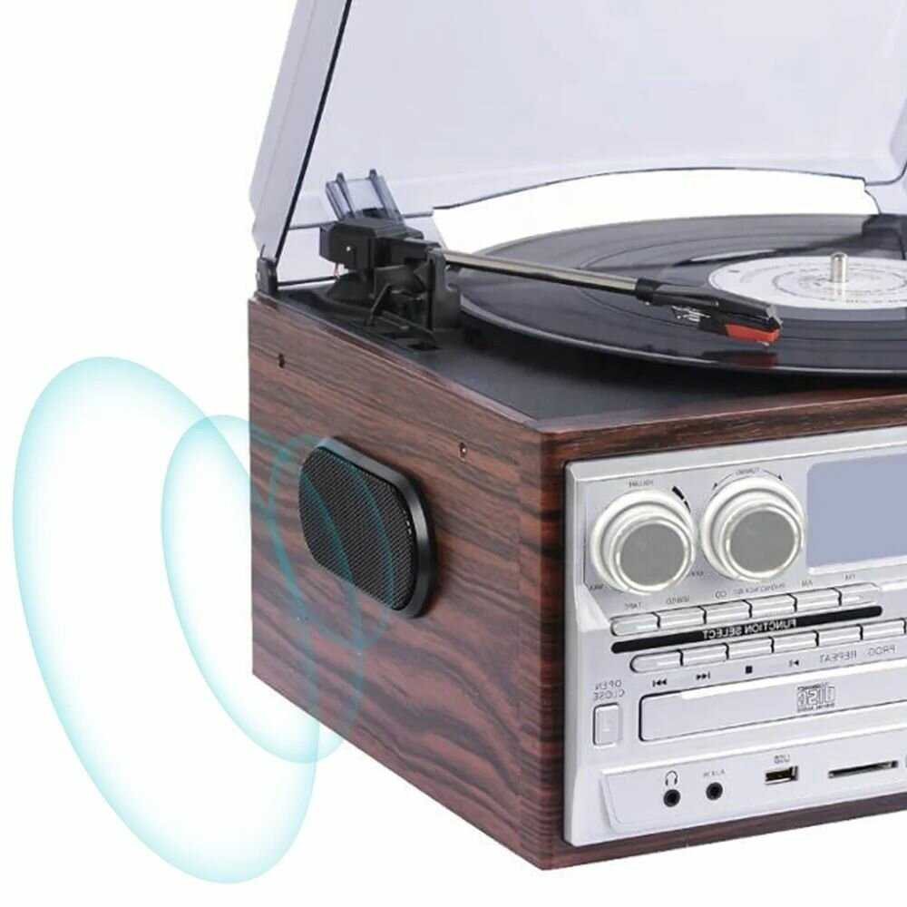 Проигрыватель TM8 TR-18CD для виниловых пластинок, радио, кассет, cd фотография 3